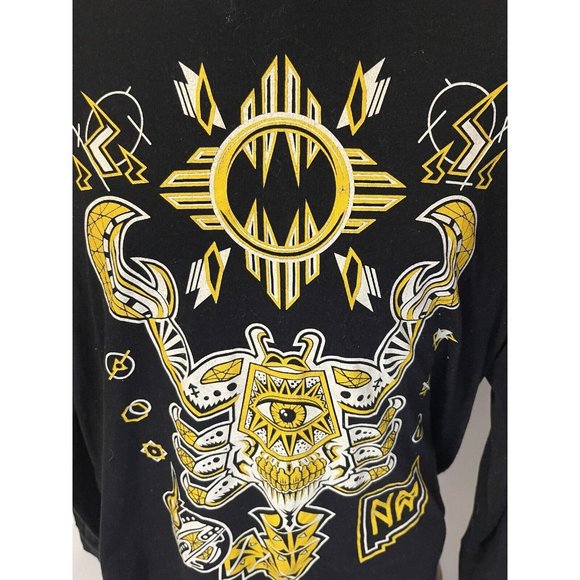 Scorpion Eye T-shirt 2XL Black Yellow Southwest New Mexico Metal the Brand - Picture 4 of 11